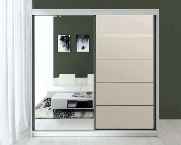 Dressing Smart MDF Acril Cappuccino 180x60x200 cm
