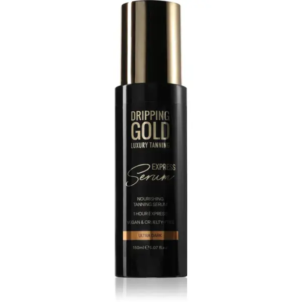 Dripping Gold Express Tanning Serum produs bronzare pentru corp culoare Ultra Dark 150 ml