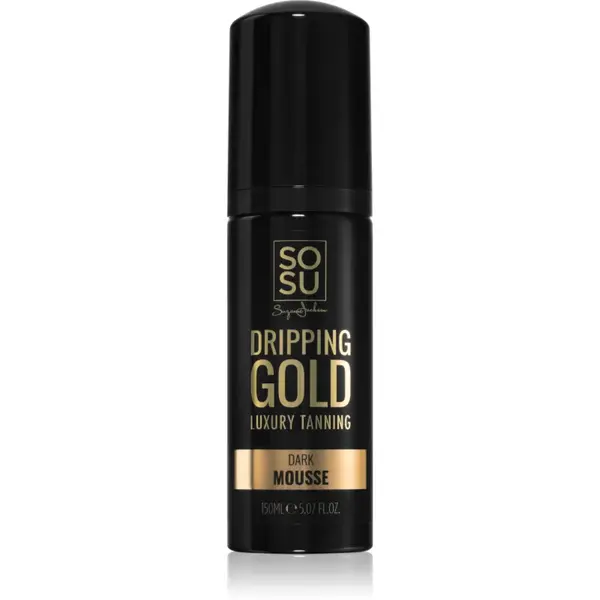 Dripping Gold Luxury Tanning Mousse spuma autobronzanta culoare Dark 150 ml