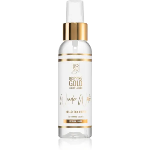 Dripping Gold Wonder Water Hello Tan Spray pentru protectie faciale Medium - Dark 100 ml