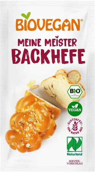 Drojdie vegetală organică, fără gluten, 7 g, BioVegan