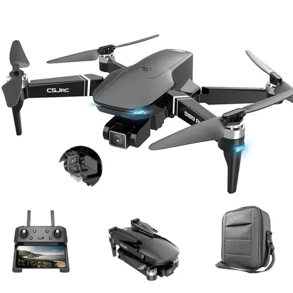 Drona CSJ S189 PRO 4K 5G GPS, brate pliabile, wifi 5G, buton de Return To Home, camera 4K HD cu transmisie live pe telefon, capacitate baterie 7.4V 3500 mAh, autonomie zbor ~ 25 de minute
