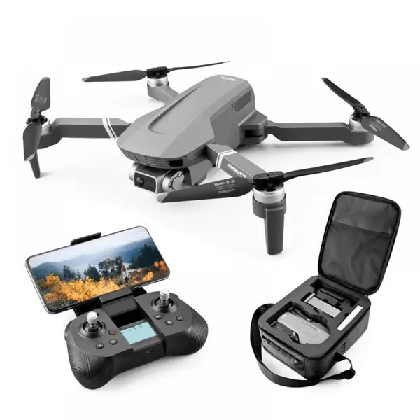 Drona SLX F4 4K 5G GPS, brate pliabile, wifi, buton de Return To Home, camera 4K HD cu transmisie live pe telefon, capacitate baterie: 7.4V 3500 mAh, autonomie zbor ~ 25 de minute