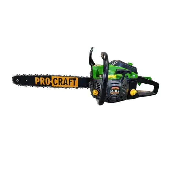 Drujba pe Benzina ProCraft GS-450, 4 CP, 8000 rpm, Lama de 45 cm, Lant 36 dinti, Model Nou