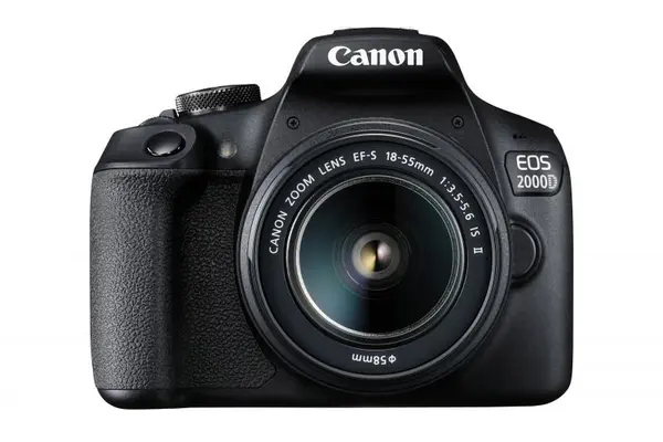 DSLR aparat foto Canon - EOS 2000D, EF-S 18-55mm, negru