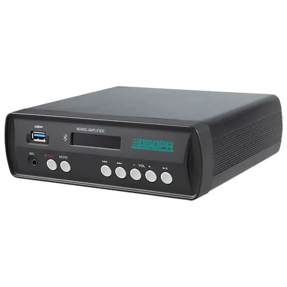 DSPPA Amplificator cu mixer stereo 2x30W cu Bluetooth /USB/ SD, clasa D, intrare MIC/AUX, carcasa Aluminiu, DSPPA MINI60