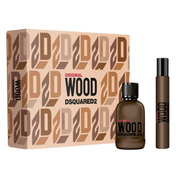 Dsquared Original Wood Set cadou pentru bărbați Volum 50 ml EDP + EDP 10 ml