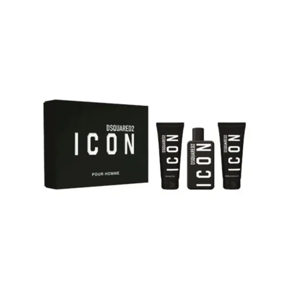 Dsquared2 Icon Pour Homme Set cadou pentru bărbați Volum EDP 100 ml + 100 ml gel de duș + 100 ml loțiune de corp