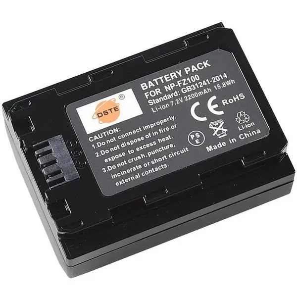 DSTE Acumulator DSTE NP-FZ100 2200mAh compatibil Sony A9, A7 III