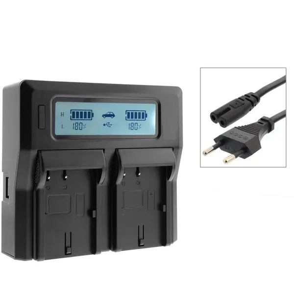 DSTE Incarcator Dste LCD dual NP-W126 compatibil Fujifilm