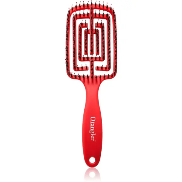 Dtangler Dry Blow, Glow And Go perie pătrată pentru uscarea părului culoare Red Scarlett 1 buc