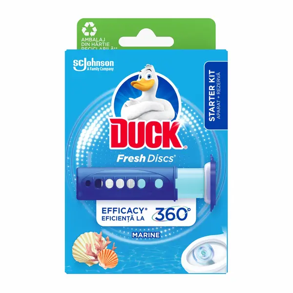 Duck Odorizant WC, 6 discuri, Fresh Discs Marine