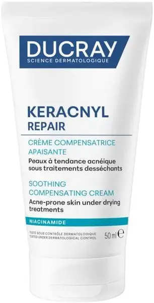 Ducray Keracnyl Cremă de față compensatoare Repair, 50 ml