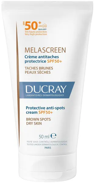 Ducray Melascreen Cremă protectoare anti-pete, SPF50+, 50 ml