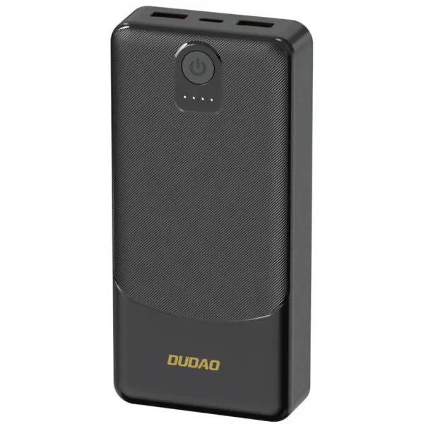 Dudao Baterie Externa Dudao K10, 10000mAh, 12W, 2 x USB-A, Neagra