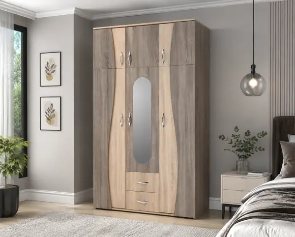 Dulap 3 Usi S Sonoma Truffe 120x50x198 cm