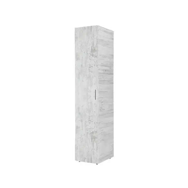Dulap ALMA, 1 usa, 5 rafturi, pin antichizat, 40x52x203 cm