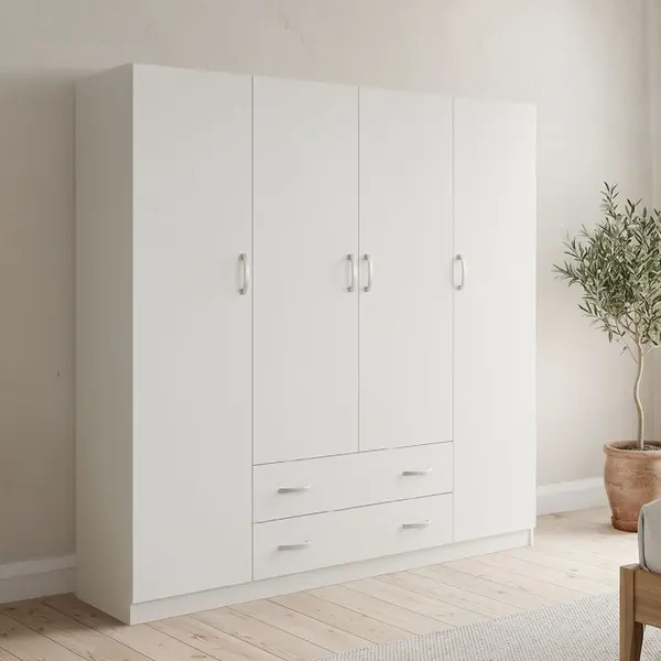 Dulap, Alvia, Alb, 51x200x180 cm