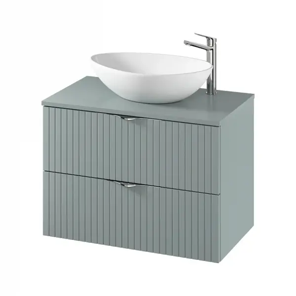 Dulap baie suspendat 80 cm pentru lavoar, fiord mat, MDF, Cersanit Tirso