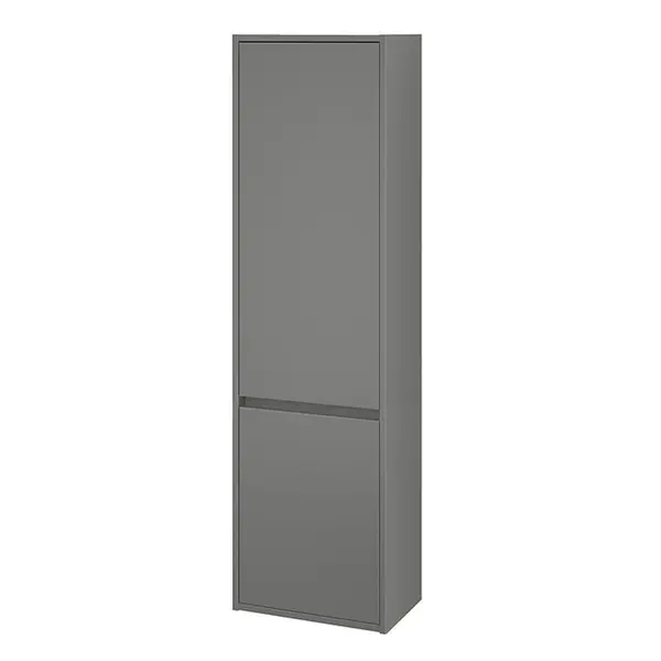 Dulap baie suspendat Cersanit Crea, 2 usi, 140 cm, gri
