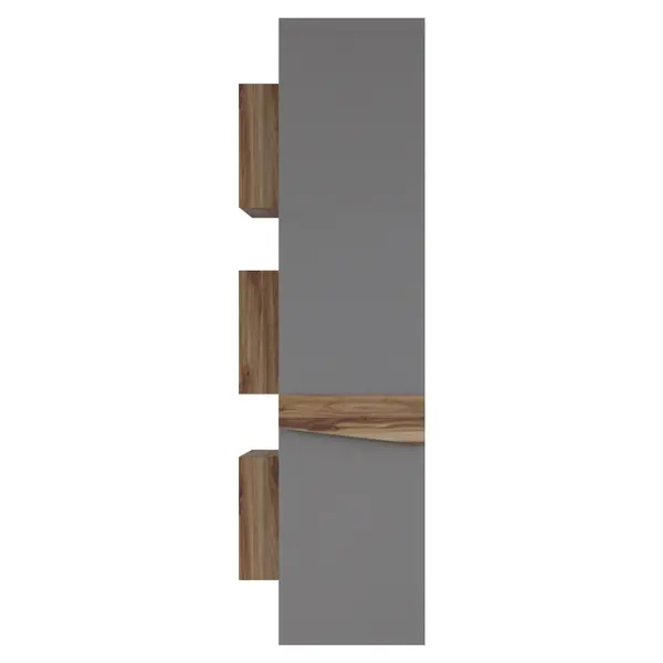 Dulap baie suspendat Lapse gri mat 35x150 cm
