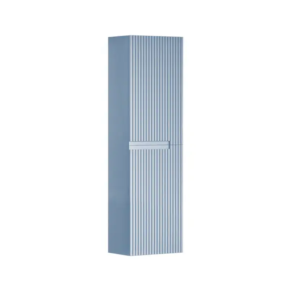 Dulap baie suspendat Orka Moonlight albastru deschis 40x138 cm