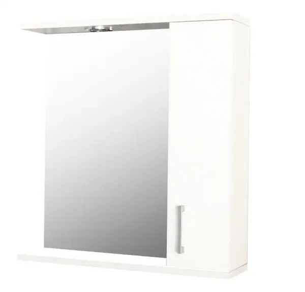 Dulap baie suspendat PROMO cu oglinda, alb, 55x60 cm
