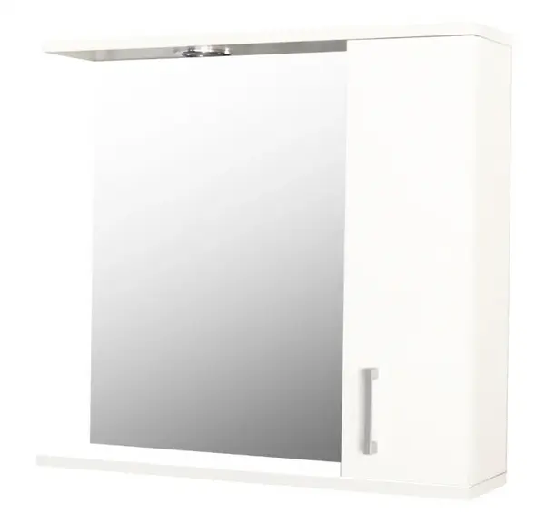 Dulap baie suspendat PROMO cu oglinda, alb, 60x60 cm