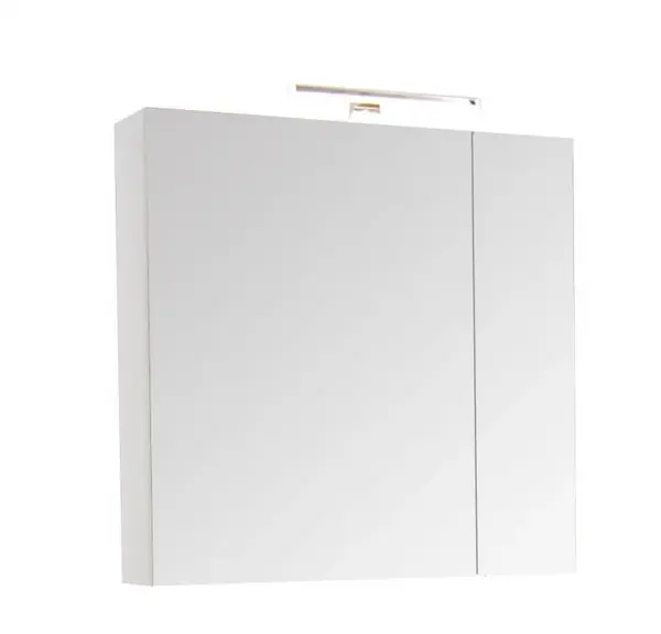 Dulap baie suspendat SERENA cu oglinda, iluminare LED, 2 usi, alb, 60x15x68 cm