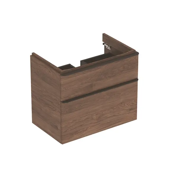 Dulap baza nuc 2 sertare 75 cm pentru lavoar suspendat Geberit Smyle Square