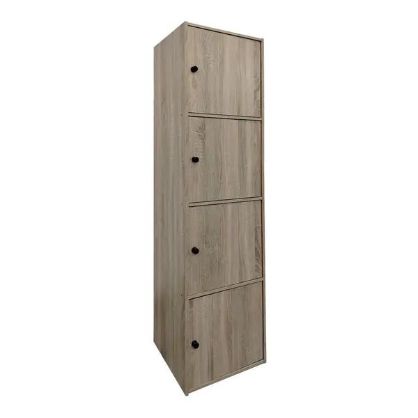 Dulap coloana cu sertare Gabino, Lemn, Sonoma, 40x39x158 cm