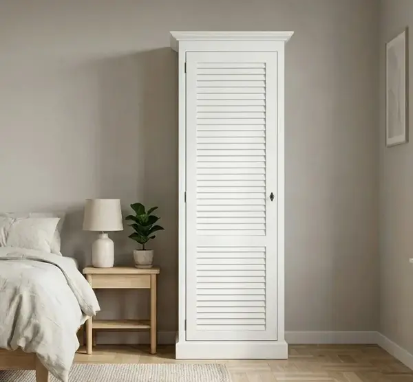 Dulap cu 1 usa, Colectia Shutter cu finisaj Signal White