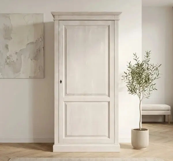 Dulap cu 1 usa cu finisaj Ash White