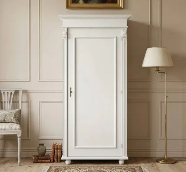 Dulap cu 1 usa cu finisaj Signal White