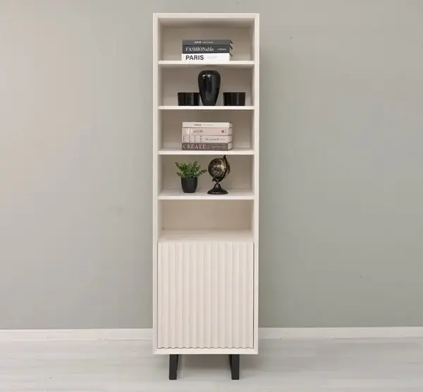 Dulap cu 1 usa 'Slatted' - Culoare_P015 - VOPSIT cu finisaj Vopsit