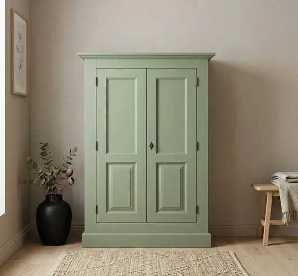 Dulap cu 2 usi cu finisaj Muted Olive