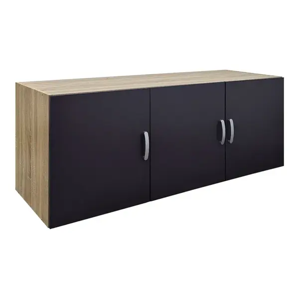 Dulap cu 3 usi, Alvia, Antracit, 51x150x60 cm