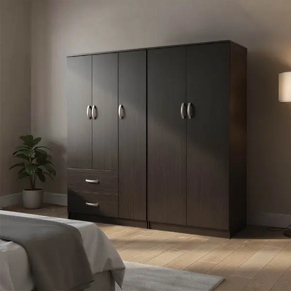 Dulap cu 5 usi, Athos I, V21, Wenge, 170x42x180 cm