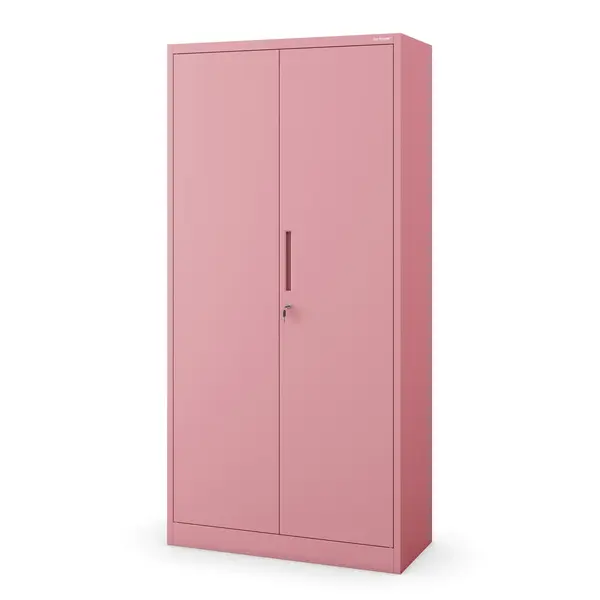 Dulap cu rafturi si bara DAWID, 900 x 1850 x 450 mm Fresh Style: roz pudra Dulap cu rafturi și bară DAWID, 900 x 1850 x 450 mm Fresh Style: roz pudră