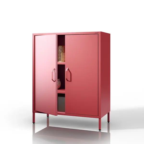 Dulap cu rafturi VITO, 800 x 1015 x 400 mm, Modern: rosu Dulap cu rafturi VITO, 800 x 1015 x 400 mm, Modern: roșu