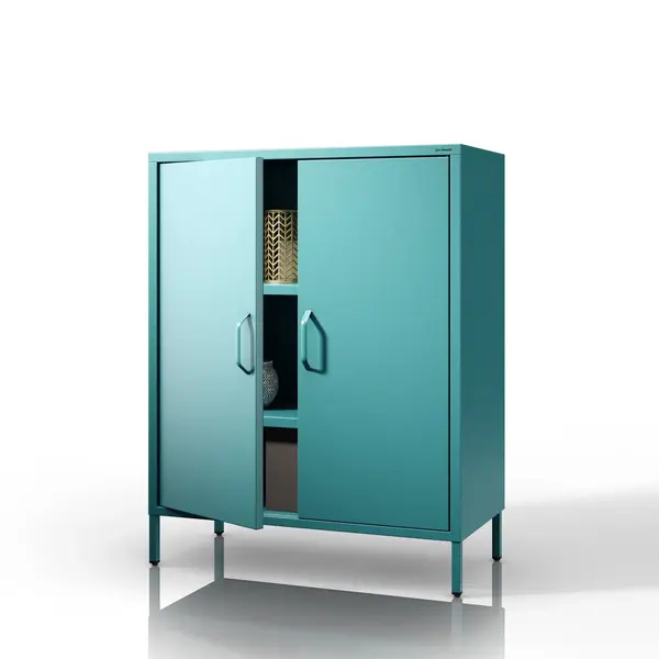 Dulap cu rafturi VITO, 800 x 1015 x 400 mm, Modern: verde marin Dulap cu rafturi VITO, 800 x 1015 x 400 mm, Modern: verde marin