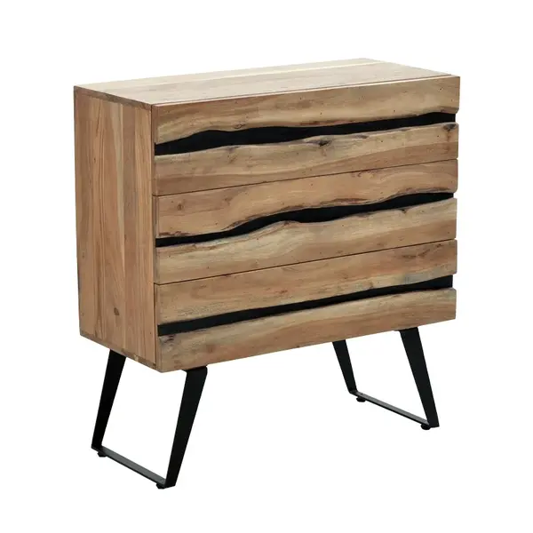 Dulap cu sertare, Imena, Natural, 80x38x86.5 cm