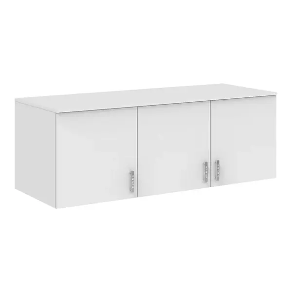 Dulap cu trei uși Royal, Loft, lemn, Alb, 150x58x53 cm