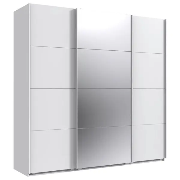 Dulap Cu Uși Culisante, 225/236/64 cm, alb