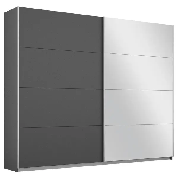 Dulap Cu Uși Culisante, 226/230/62 cm, gri