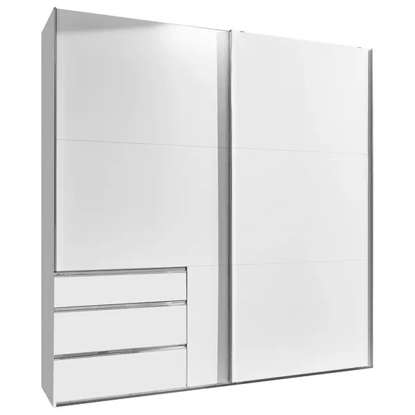 Dulap Cu Uși Culisante, 250/216/65 cm, alb