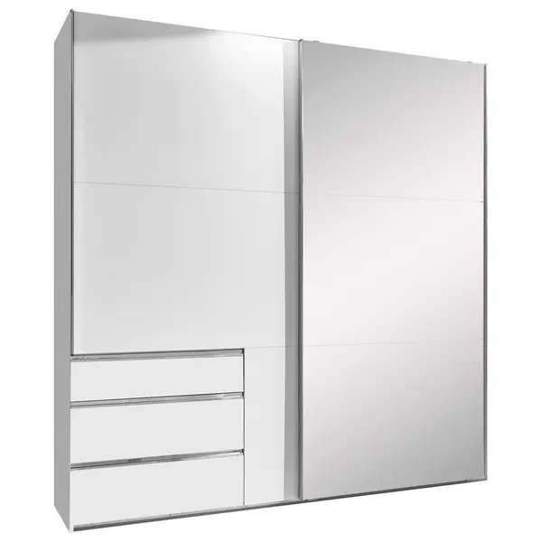 Dulap Cu Uși Culisante, 250/216/65 cm, alb