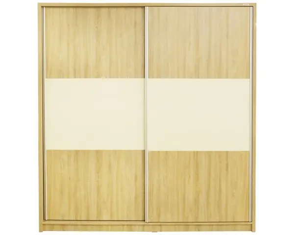 Dulap cu usi culisante Milano, 206 x 220 x 60 cm, sonoma cu vanilie