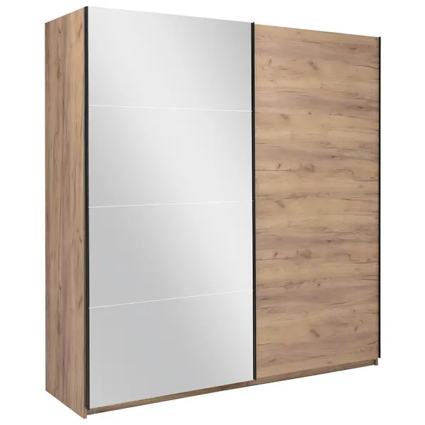 Dulap Cu Uși Glisante, 200/210/62 cm, culoare lemn stejar