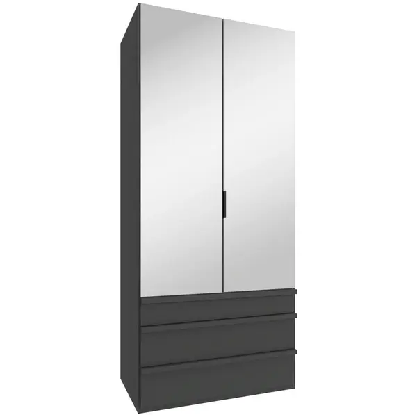 Dulap Cu Uși Pliabile, 100/236/58 cm, grafit